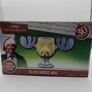 National Lampoons Christmas Vacation Glass Moose Mug